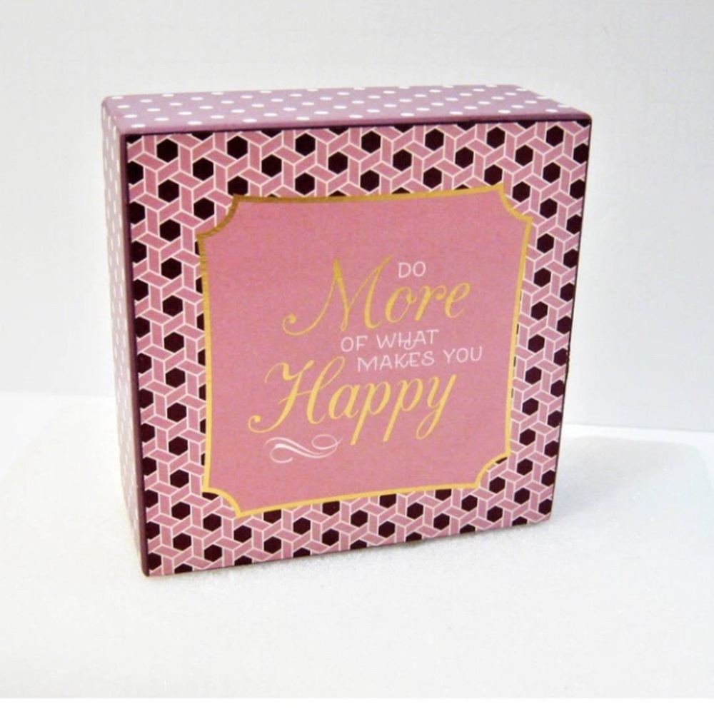 Motivational Wood Block Novelty Tabletop Shelf Student Desk Box Sign